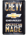Plechová cedule Chevrolet American Made 30 cm x 20 cm
