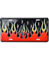 Americká SPZ Black Flames
