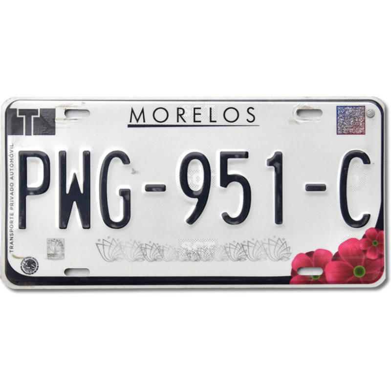 Mexická SPZ Morelos PWG-951-C