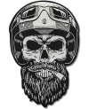 Moto nášivka Bearded Biker XXXL na záda 38 cm x 25 cm