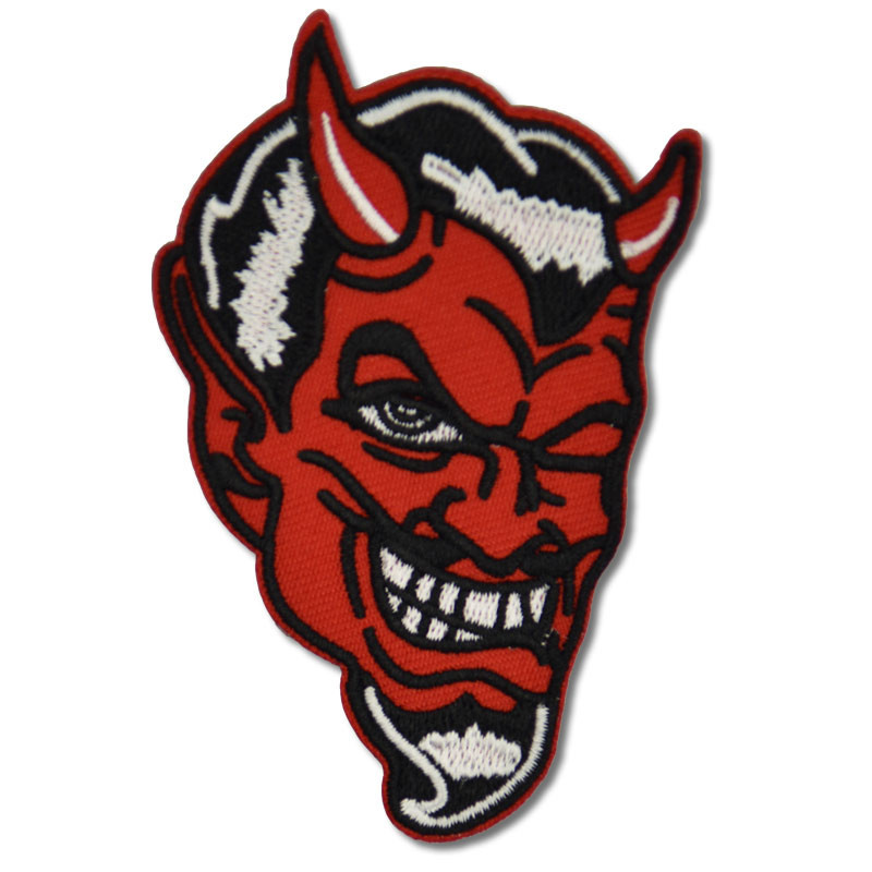 Moto nášivka Smiling Devil 8 cm x 5 cm