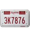 Americká SPZ Oklahoma 3K7876 moto