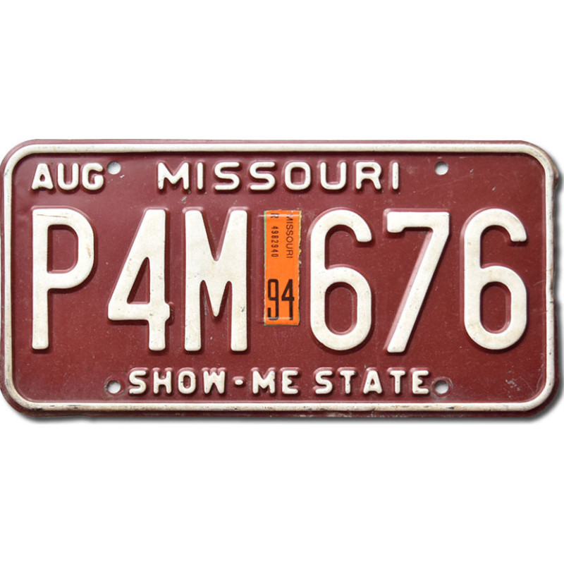Americká SPZ Missouri 1994 Show Me P4M 676