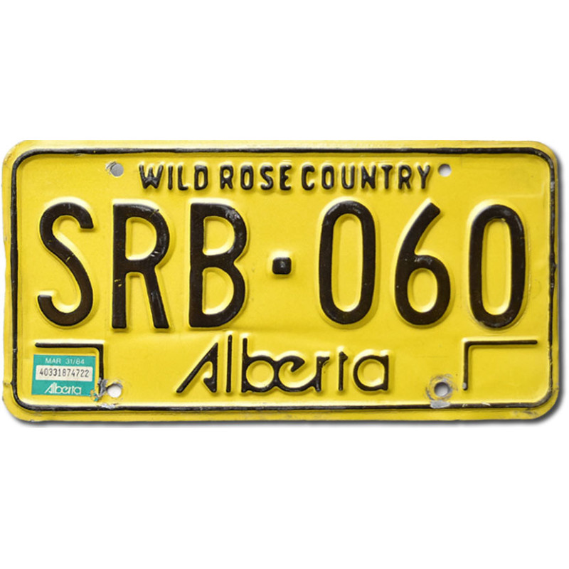 Kanadská SPZ Alberta Wild Rose SRB-060