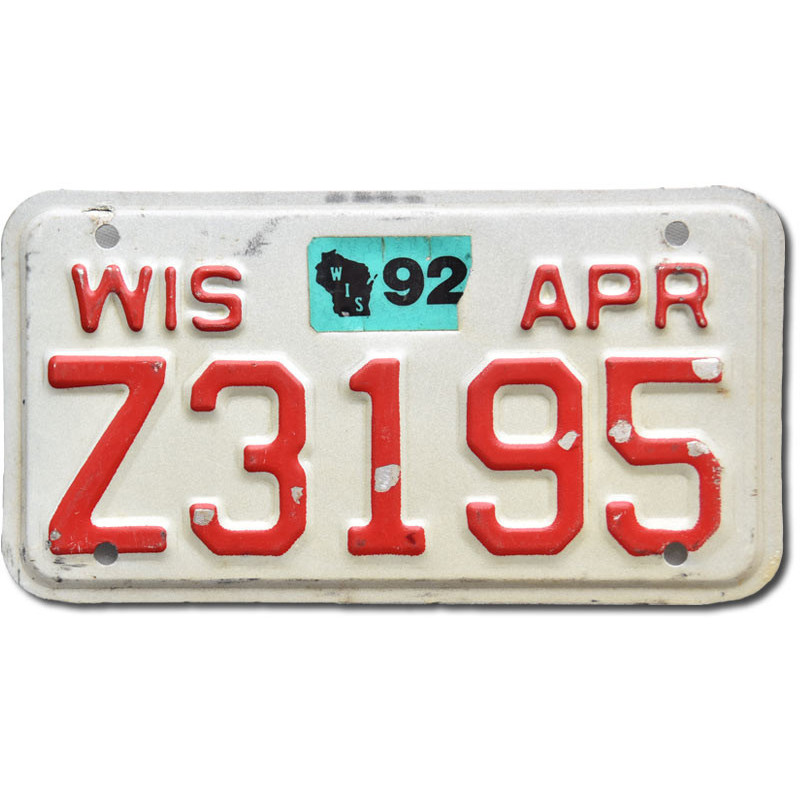 Americká SPZ Wisconsin Z3195 moto