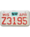 Americká SPZ Wisconsin Z3195 moto