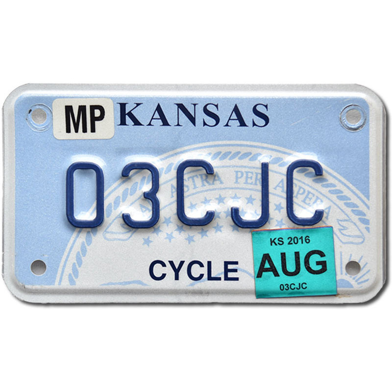 Americká SPZ Kansas 03CJC moto