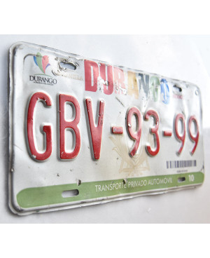 Mexická SPZ Durango GBV-93-99