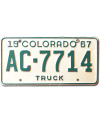 Americká SPZ Colorado 1967 Truck AC-7714
