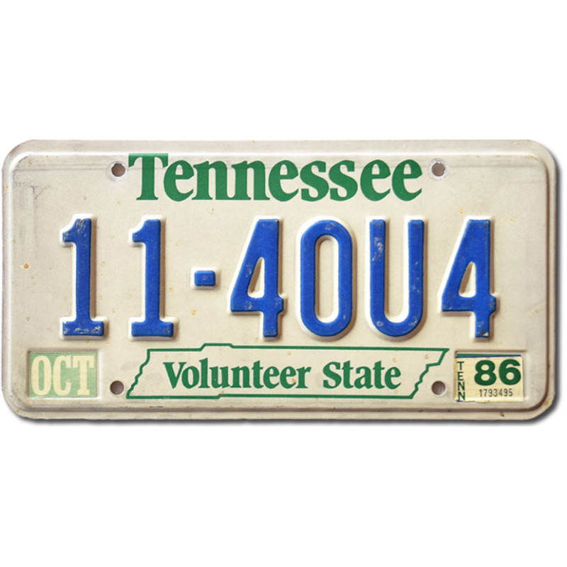 Americká SPZ Tennessee Volunteer State