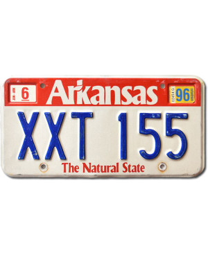 Americká SPZ Arkansas red