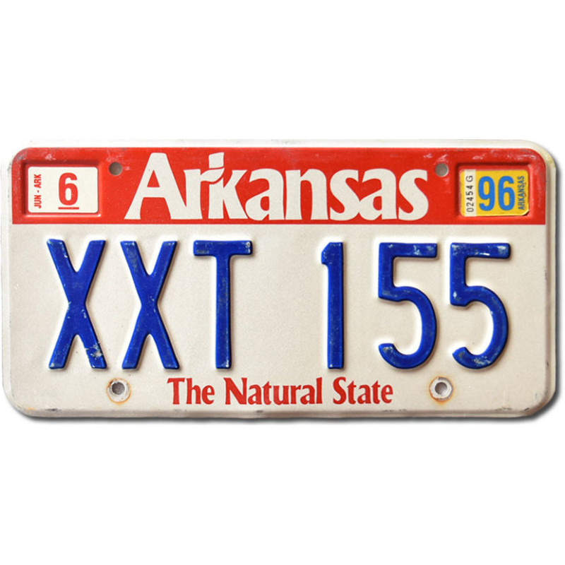 Americká SPZ Arkansas red