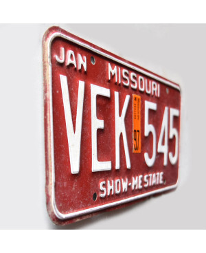 Americká SPZ Missouri 1997 Red VEK 545