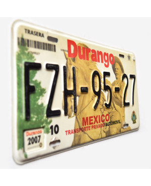Mexická SPZ Durango 2007 FZH-95-27