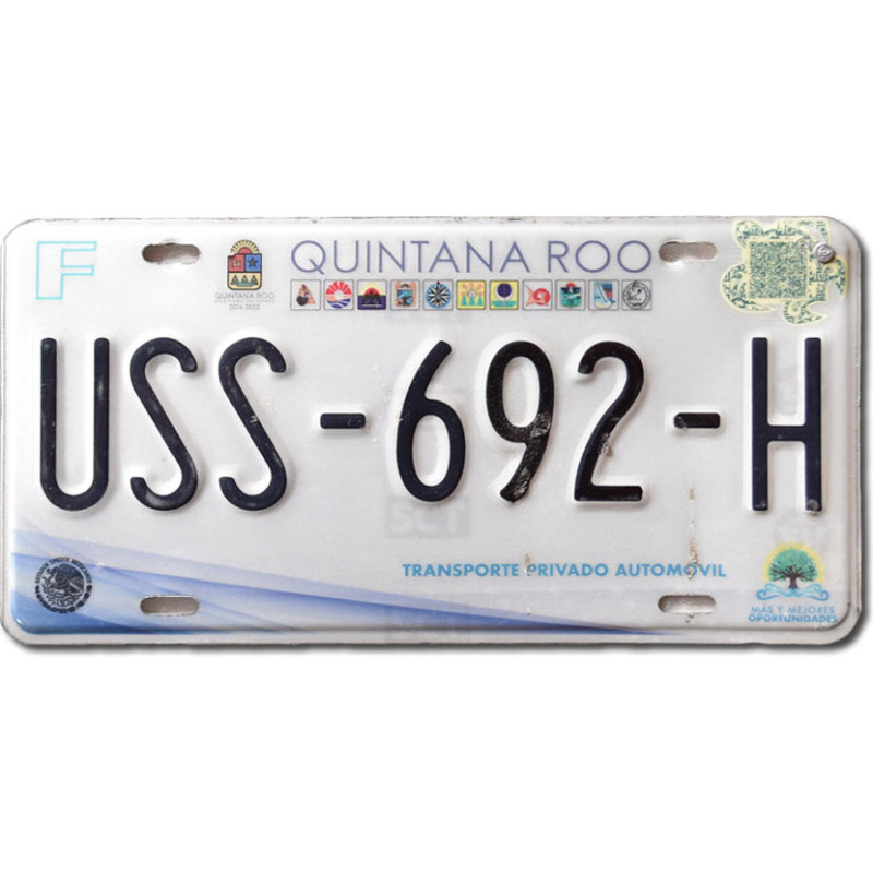 Mexická SPZ Quintana Roo 2020 USS-692-H