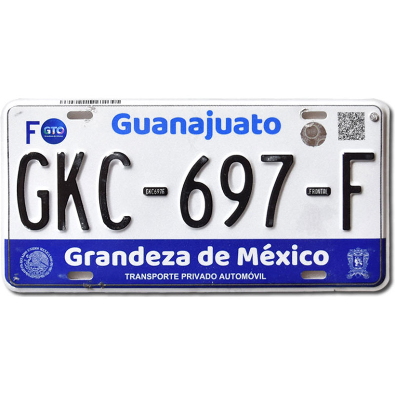 Mexická SPZ Guanajuato 2020 GKC-697-F