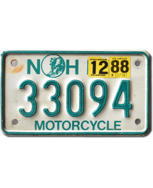 Americká SPZ New Hampshire 33094 moto
