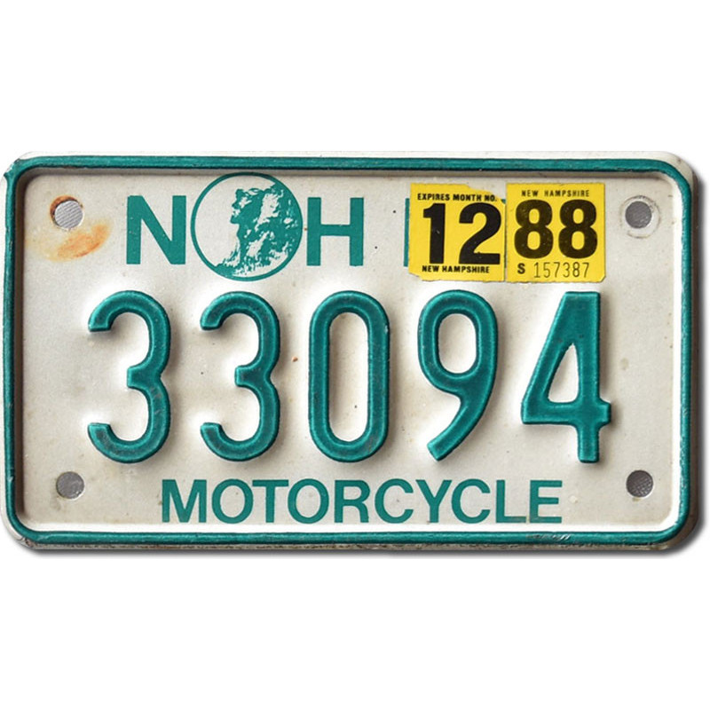 Americká SPZ New Hampshire 33094 moto
