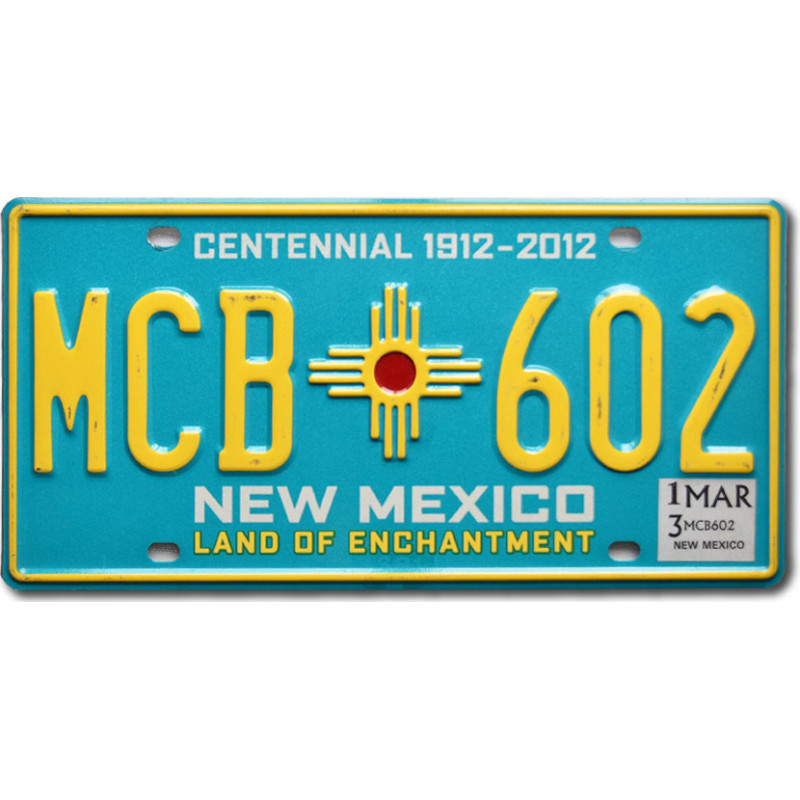 Americká SPZ New Mexico Blue MCB 602
