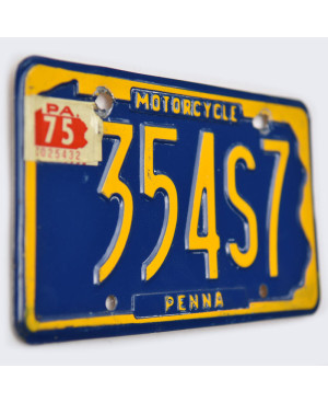 Americká SPZ Pennsylvania 354S7 moto