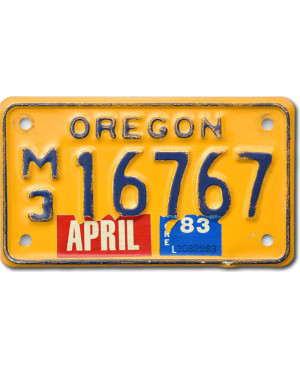 Americká SPZ Oregon M3 16767 moto