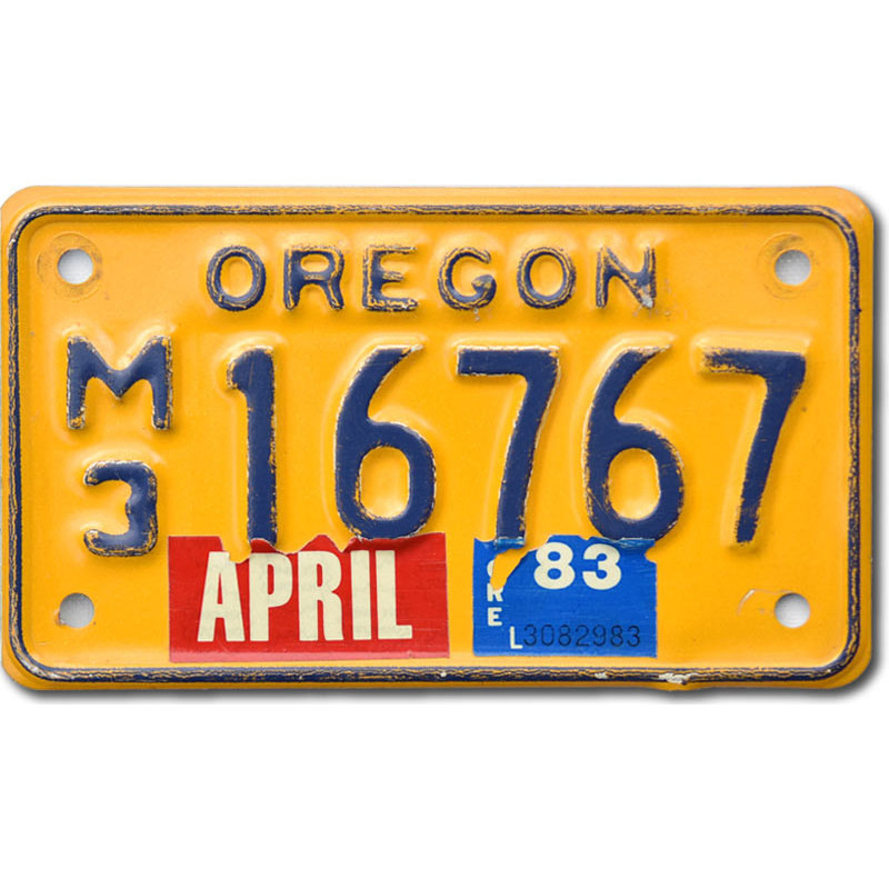 Americká SPZ Oregon M3 16767 moto