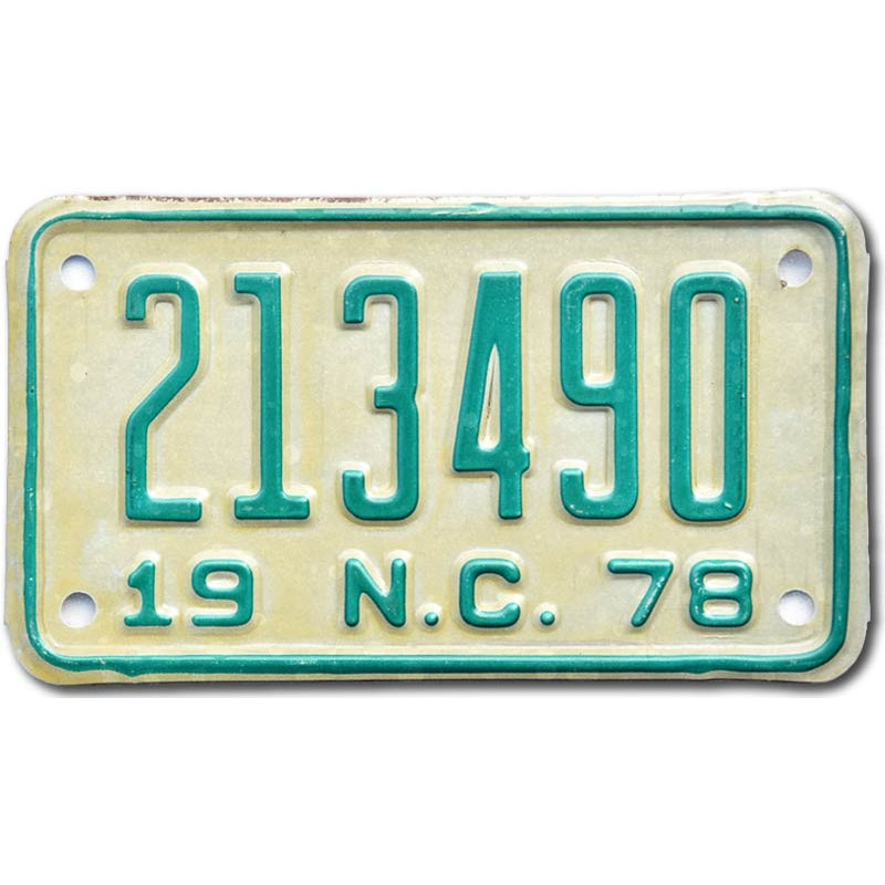 Americká SPZ North Carolina 213490 moto