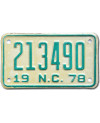 Americká SPZ North Carolina 213490 moto