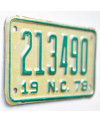 Americká SPZ North Carolina 213490 moto