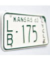 Americká SPZ Kansas 1963 LB 175 moto