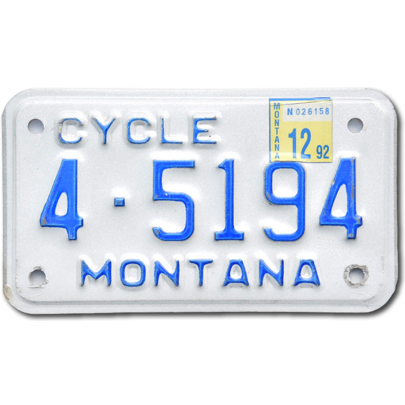 Americká SPZ Montana 4-5194 Moto