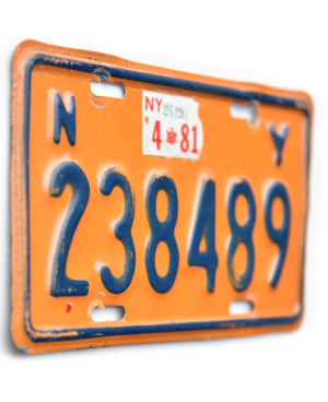 Americká SPZ New York Yellow 238489 moto
