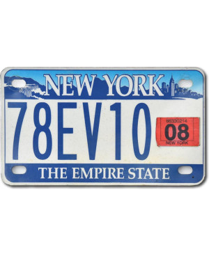 Americká SPZ New York Empire 78EV10 moto