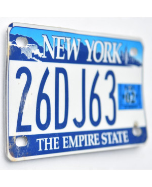 Americká SPZ New York Empire 26DJ63 moto