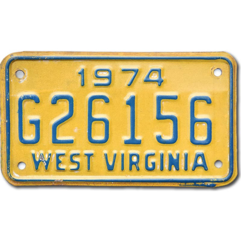 Americká SPZ West Virginia G26156 moto