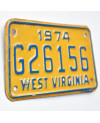 Americká SPZ West Virginia G26156 moto