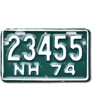 Americká SPZ New Hampshire 23455 moto
