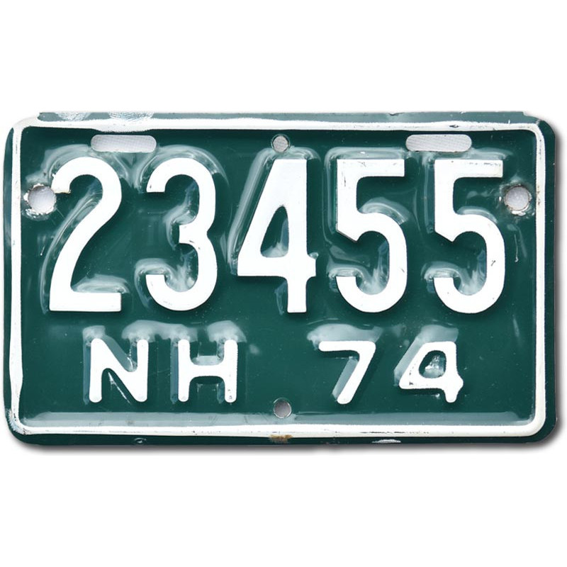 Americká SPZ New Hampshire 23455 moto