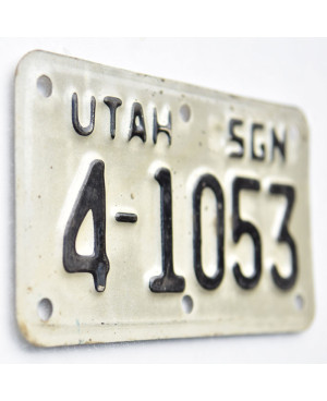 Americká SPZ Utah 4-1053 moto