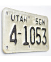 Americká SPZ Utah 4-1053 moto
