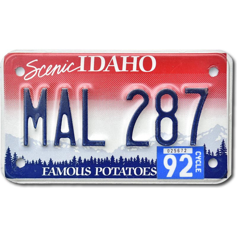 Americká SPZ Idaho MAL 287 moto