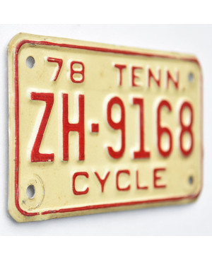 Americká SPZ Tennessee ZH-9168 moto