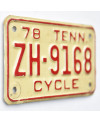 Americká SPZ Tennessee ZH-9168 moto