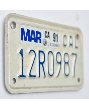 Americká SPZ California 12R0987 moto