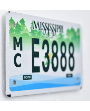 Americká SPZ Mississippi MC E3888 moto