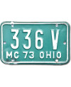 Americká SPZ Ohio 336V moto