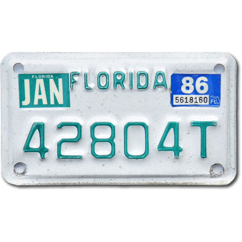 Americká SPZ Florida 42804T moto
