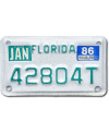 Americká SPZ Florida 42804T moto
