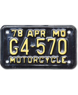 Americká SPZ Missouri G4 570 moto