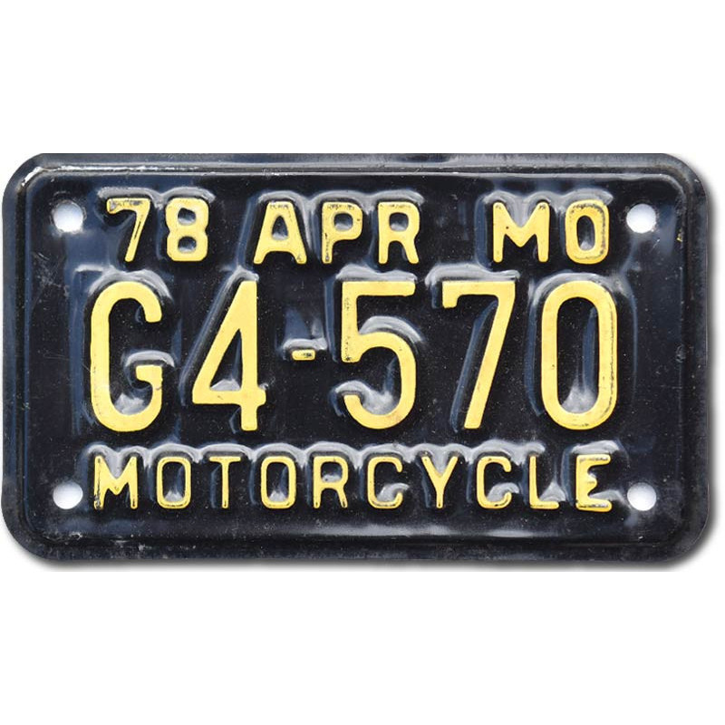 Americká SPZ Missouri G4 570 moto